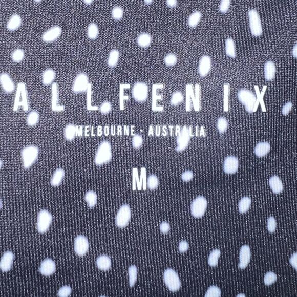 All Fenix Women's Montana 7/8 Leggings Black White Dot High Waist Size Medium - Picture 9 of 10